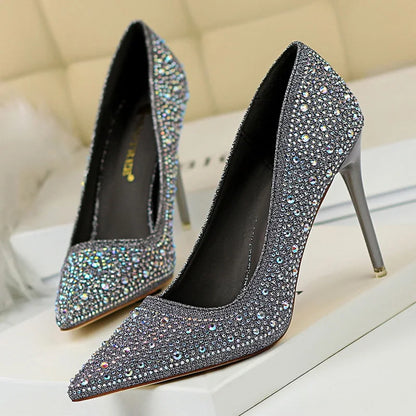 Rhinestone Woman Pumps