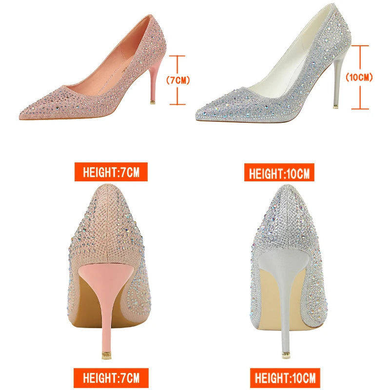 Rhinestone Woman Pumps