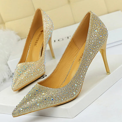 Rhinestone Woman Pumps