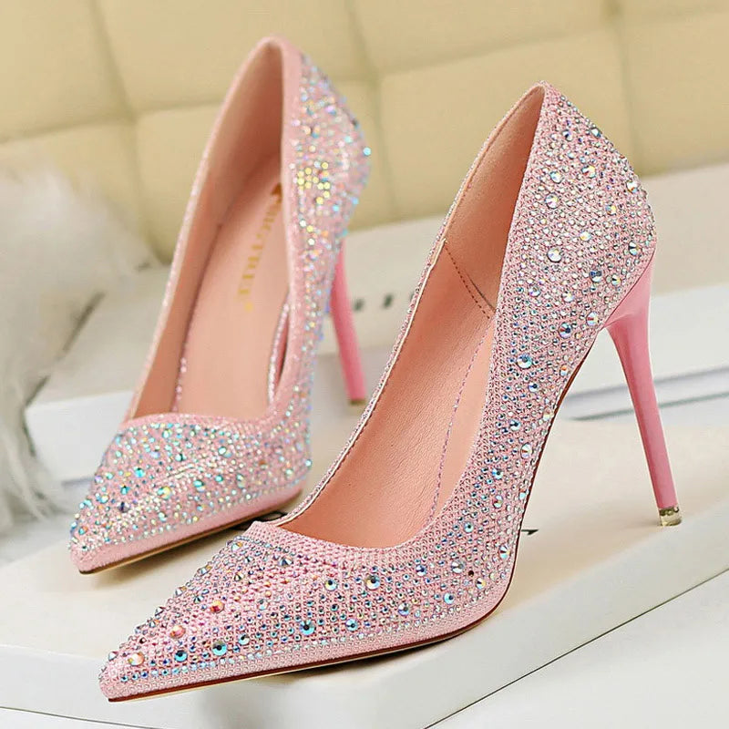 Rhinestone Woman Pumps