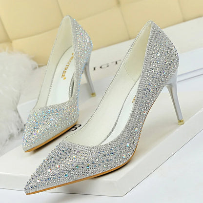 Rhinestone Woman Pumps