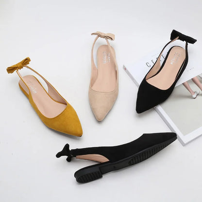 Pointed-Toe Sandals with A- Line Elastic Band