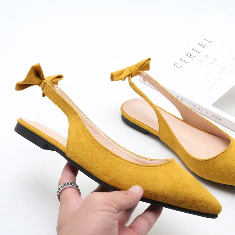 Pointed-Toe Sandals with A- Line Elastic Band