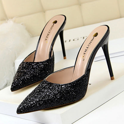 Crystal Thin High Heel Sandals