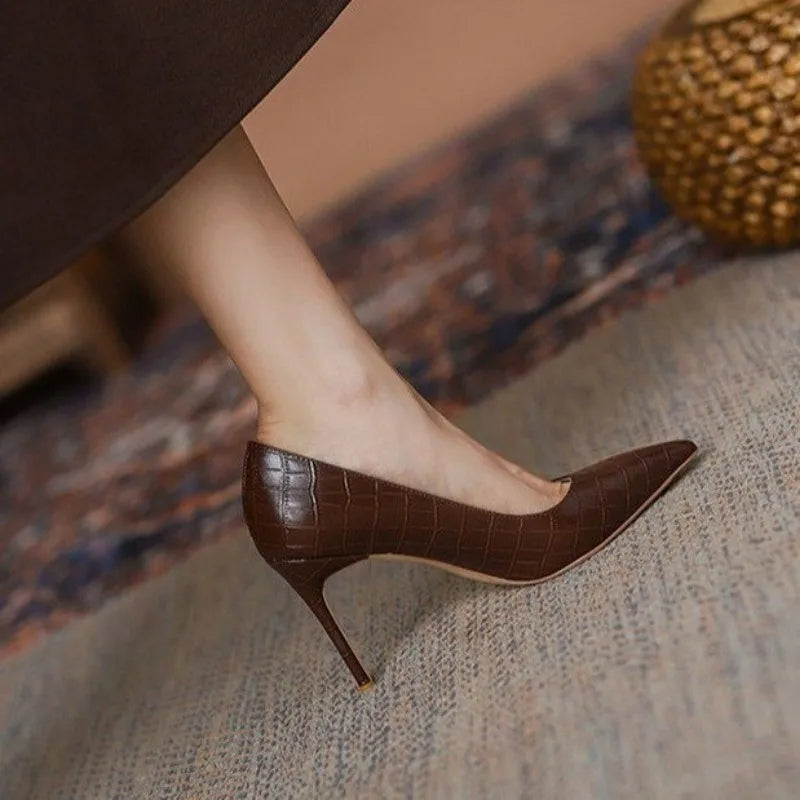 SexyBrown Comfortable All-match High Heels