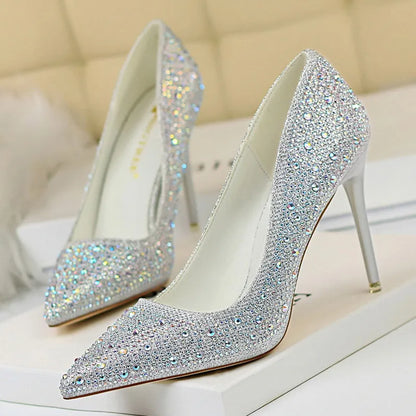 Rhinestone Woman Pumps